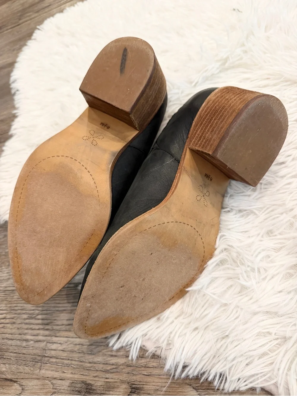 Caslon Julian Leather Booties Boots 8.5 Fall Winter